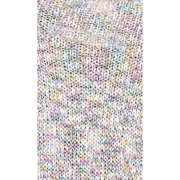 Lovers And Friends Pastel Chunky Knit Mindy Cardigan Small Metallic Purple Pink - Picture 2 of 8